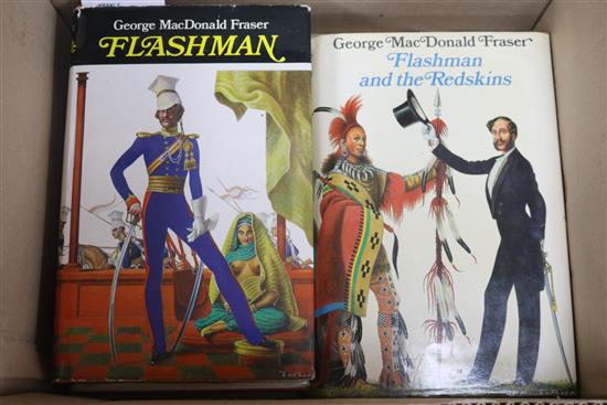 George Macdonald Fraser, seven Flashman books, including five first editions,